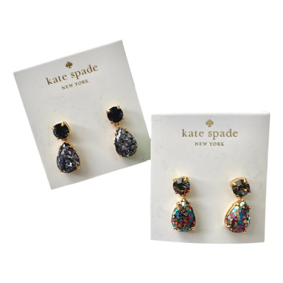 Kate Spade New York Glitter Earrings - Multicolor - Picture 5 of 5